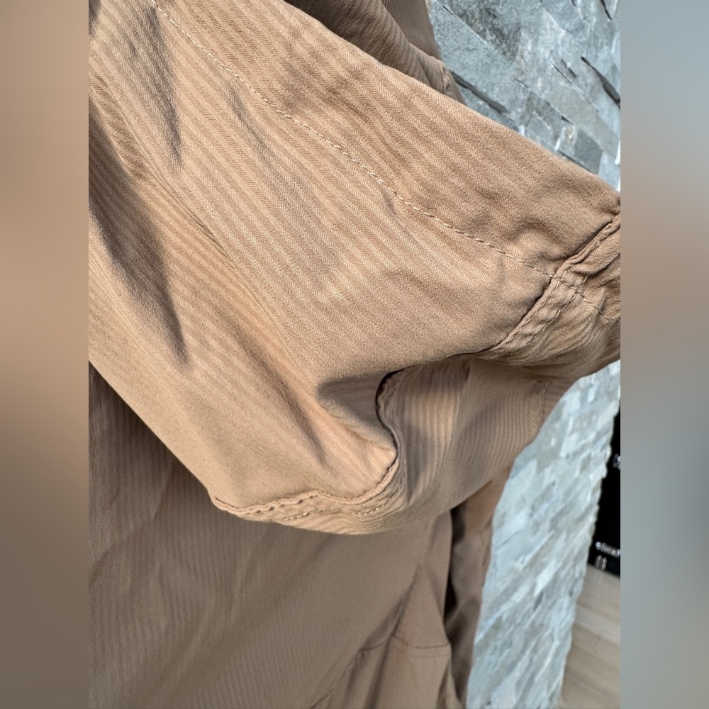 LuLulemon Beyond the Studio Beige Tan Brown Safari Hoodie Jacket 6 - Picture 9 of 16